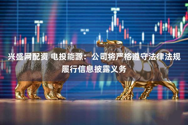兴盛网配资 电投能源：公司将严格遵守法律法规履行信息披露义务